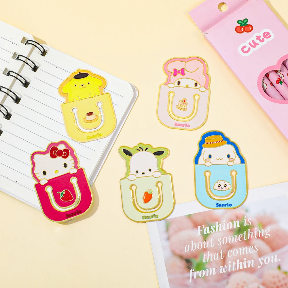 

Cute Sanrio Metal Bookmark Holder Cartoon Anime Lovers Book Fans Reading Accessories Valentine's Day Gift for Female Readers
