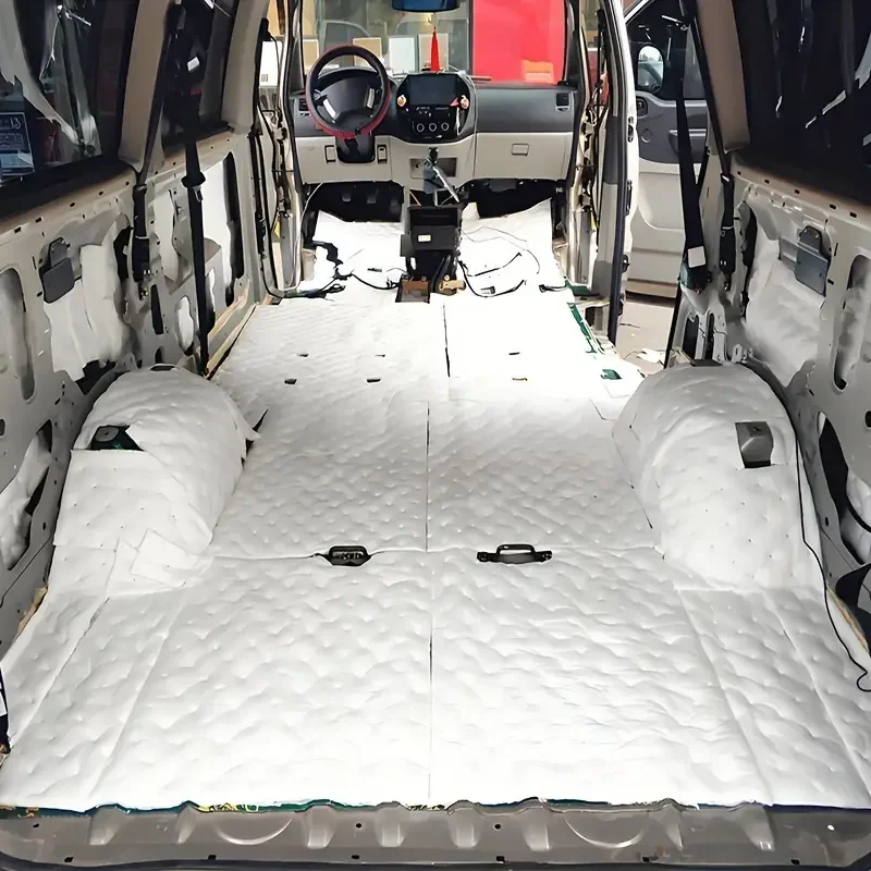 White Car Sound Heat Insulation Cotton Noise Deadening Mat Self Adhesive Waterproof Flame Retardant Auto Interior Material Pad