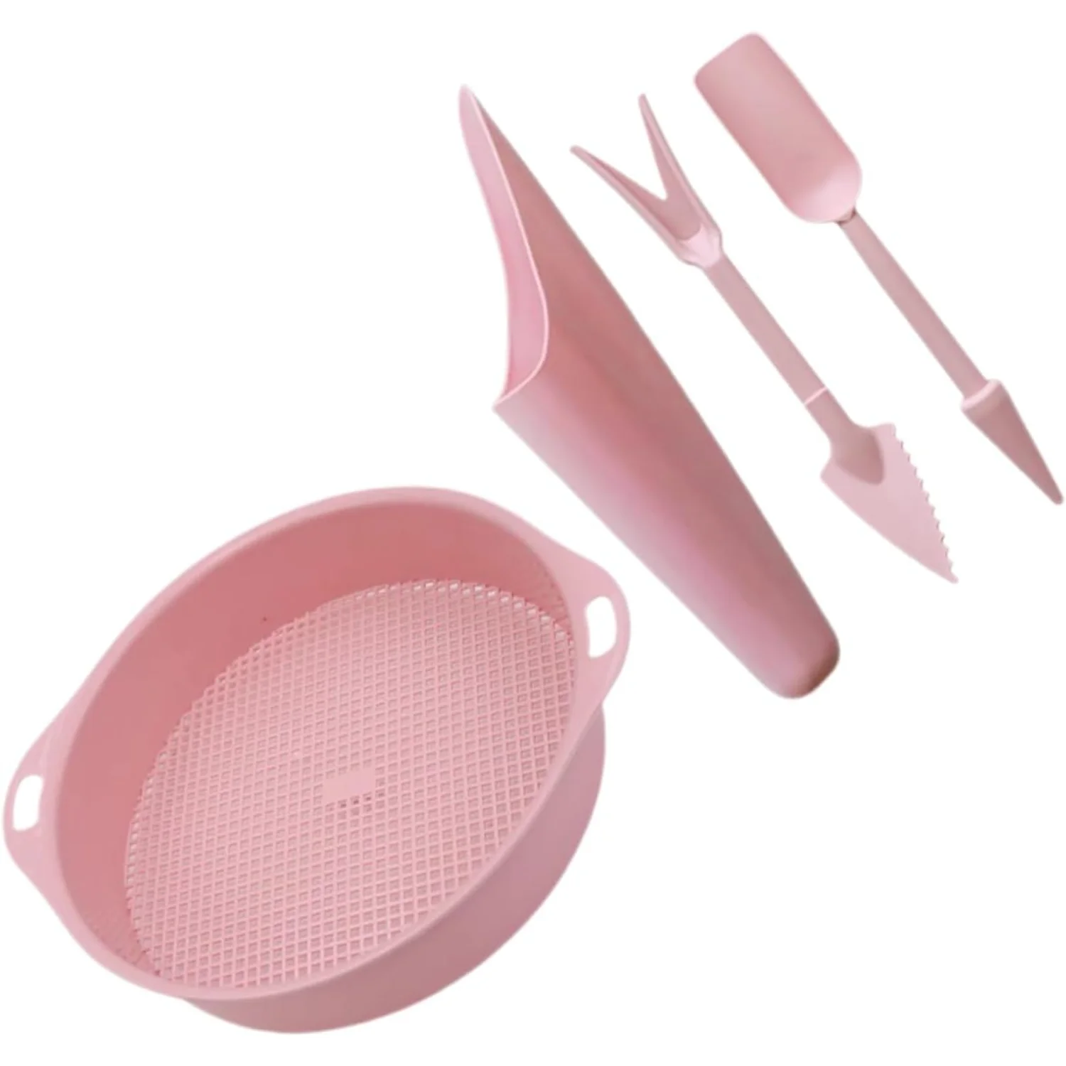 1 Set Gardening Soil Sieve Sifting Tool for Garden Plastic Soil Sieve Shovels Planting Tool Garden Soil Sifter Shovels Gardening