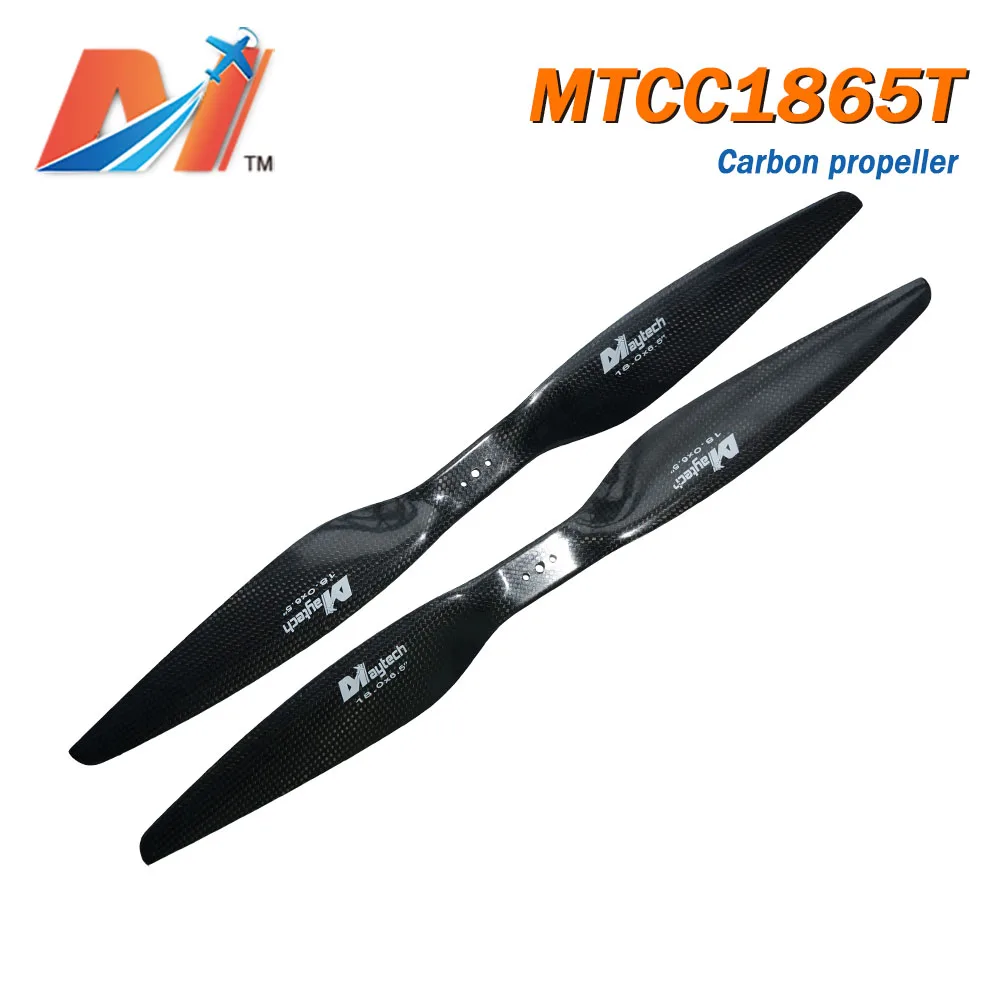 4 Blades MAYRC 18.0x6.5 Inch CW CCW Carbon Fiber Balsa Wood Composite Material Propeller for Agriculture Photography Drones