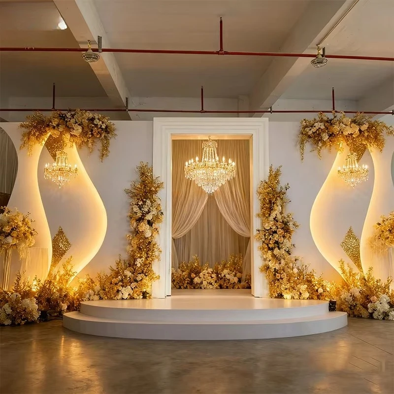 

Романтическое акриловое светодиодное украшение для свадебного лобби отеля