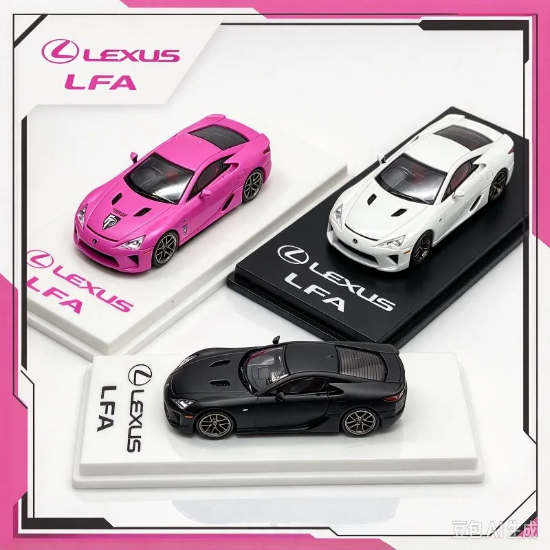 Original 1/64 LFA Lexus alloy die-casting car model static ornament, adult collectible,Popular styles,creative gift for boys.
