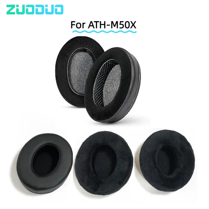 

ZUODUO Cooling Gel Football mesh memory sponge Ear Pads for ATH-M50X Headphones, Ear Pads Cushions Replacement