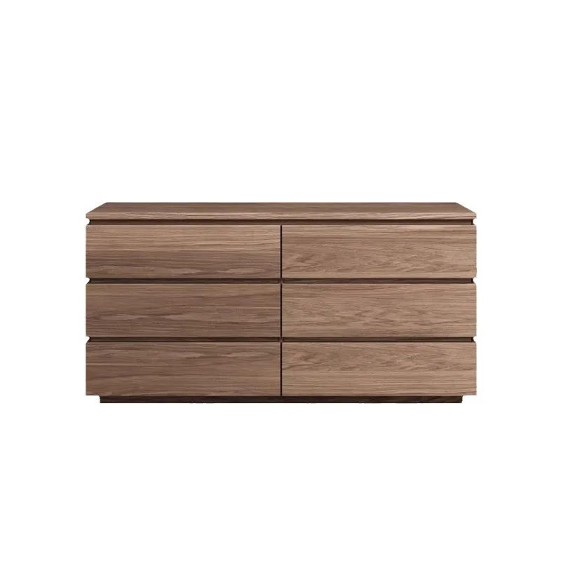 

Italian side cabinet, modern simple walnut side cabinet, medieval side cabinet, art design French entrance cabinet