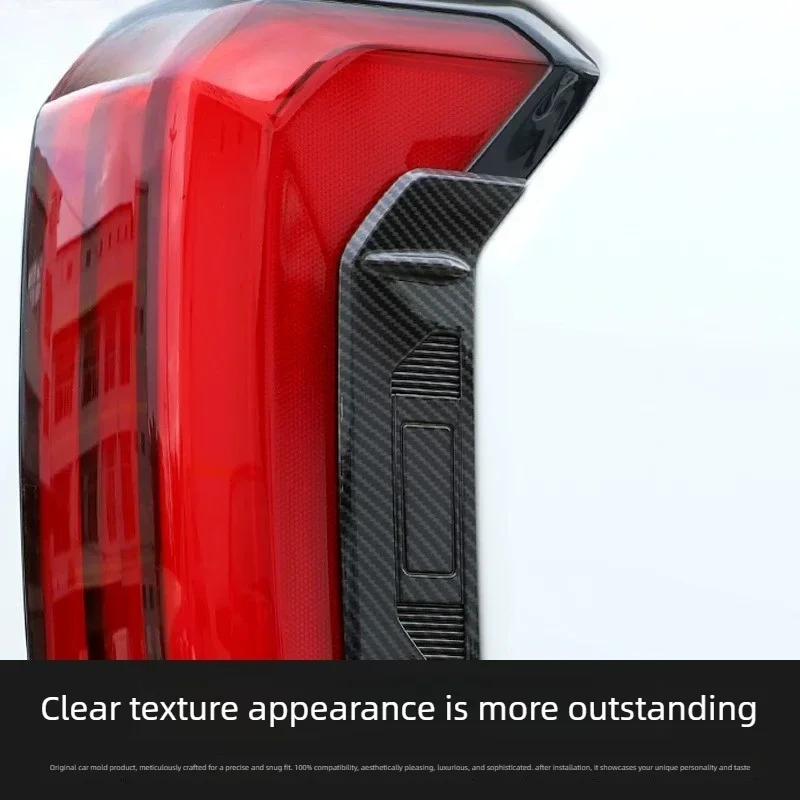 SUV Pickup Car Taillight Side Shiny Decor Trim Strip Anti-Stone Anti-Collision Waterproof Rear Tail For Toyota Tundra 2022-2026