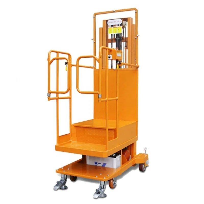3000 KG 3 M 4M 5M Electric Order Picker Lift Semi Electric Elevated Movable Work Platforms Use for Warehouse
