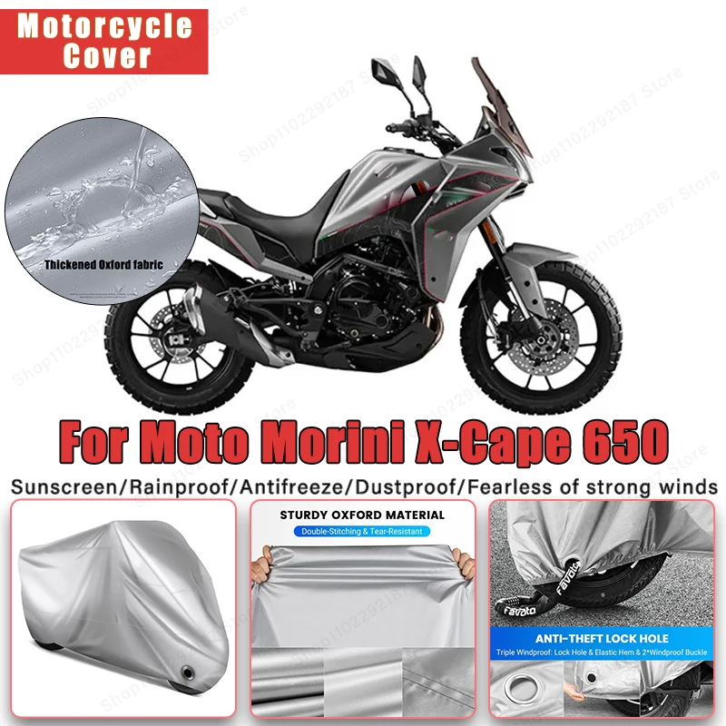 غطاء دراجة نارية بدون أذن لهاتف Moto Morini X-Cape 650 - حماية لكامل الجسم في الهواء الطلق، مقاوم للماء والغبار وواقي من الشمس #1