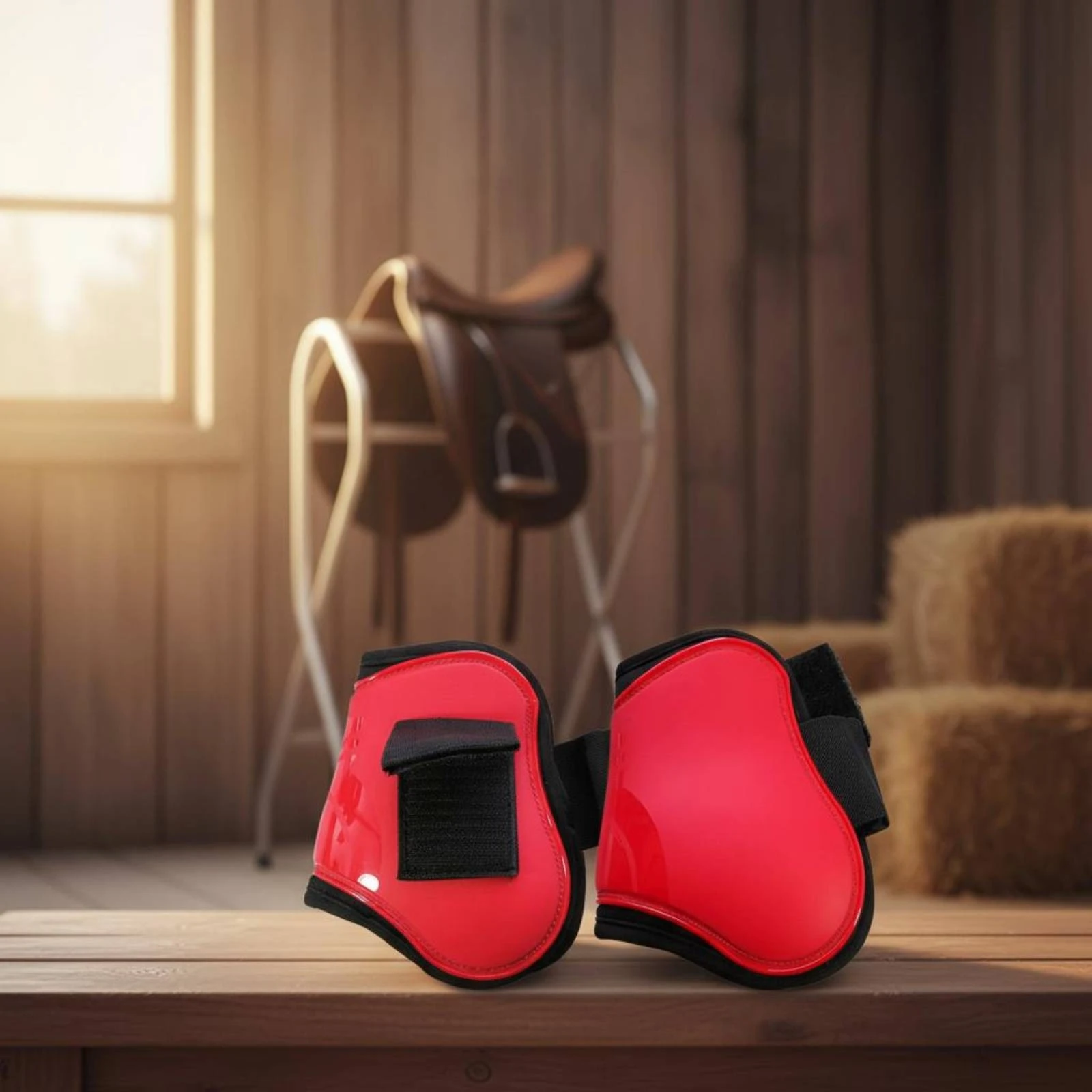4 Pieces Horse Leg Protector Wear-Resistant Horse Protection Boot Brushing Boot Reusable Equestrian Gear Easy to Clean