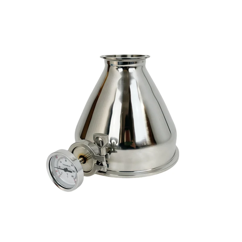 

Редуктор Tri Clamp 8 "* 3" со средним портом термометра 3/4 дюйма (19 мм) диаметром 50,5 мм для дистилляции домашнего пивоварения, H-190 мм, нержавеющая сталь 304