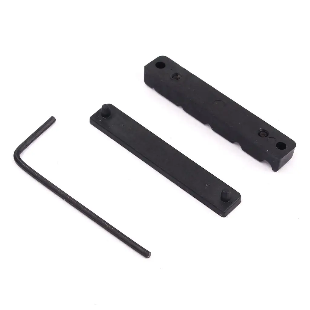 Pre Cut Bass Guitar Nut Black POM with Height Wrench Guitar Parts Slotted 43mm Style for Smooth String Action
