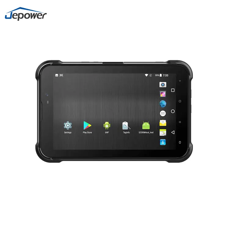 IP67 Waterproof 8-Inch Screen Android Industrial Rugged Tablets PC with NFC Reader and Barcode Scanner Tablet Rugged