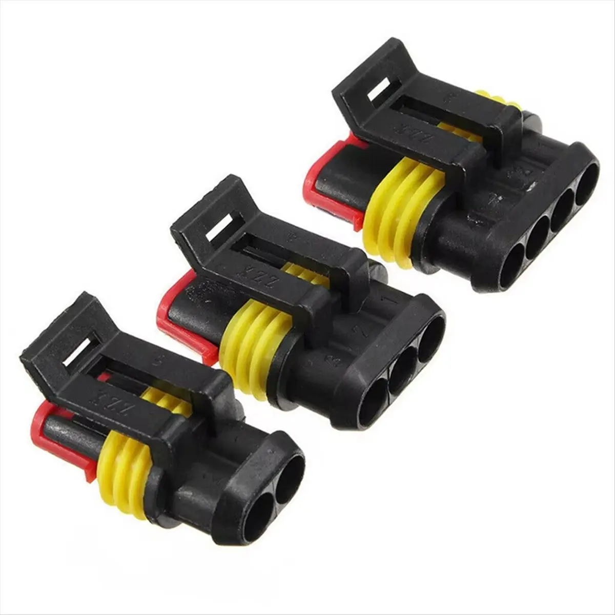 【~-new-a91p】214pcs-1-6-pin-super-seal-waterproof-electrical-wire-connector-plug-for-car-motorcycle-waterproof-connector-with-pli