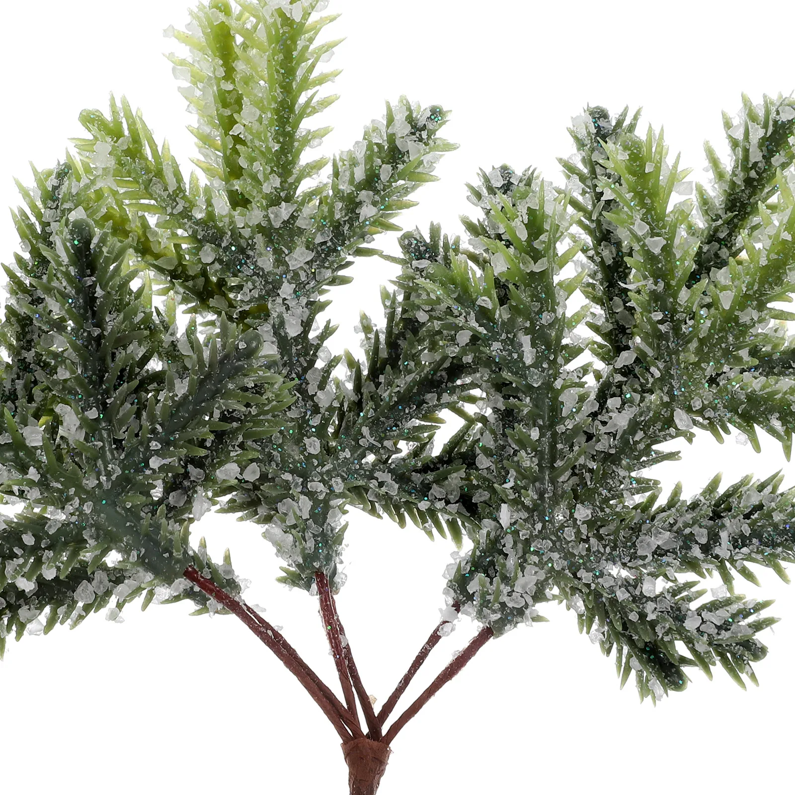 

2 Pcs Christmas Simulated Pine Branches and Flower Wreath Faux Plant Picks Manual Artificial