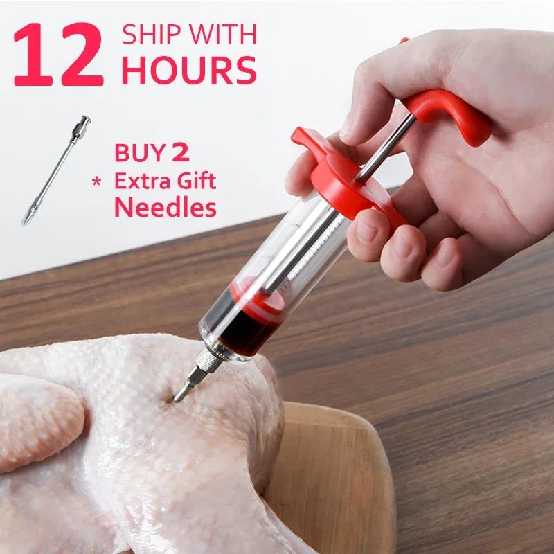 Flavor needle Turkey pork bbq steak meat sauces syringes marinades kitchen accessories Spices cooking tools kitchen gadgets beef