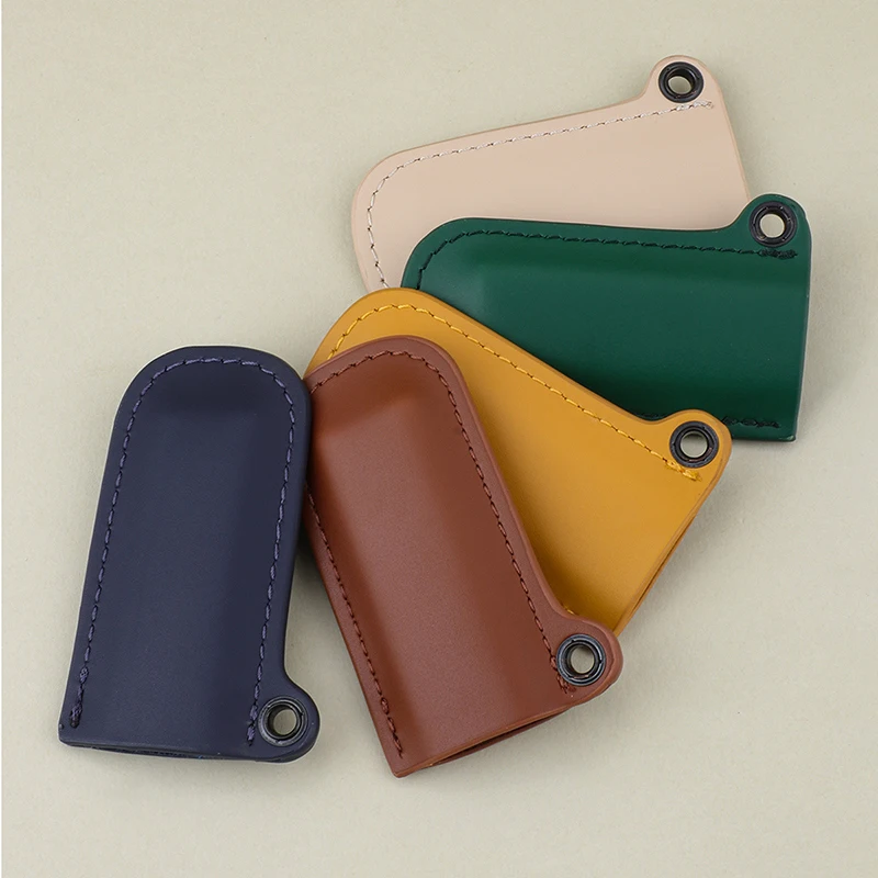 Handmade Pu Leather Lighter Case for Mini Bic&cricket Lighters Pouches Sleeve Cover Holder Smoking Cigarette Accessories