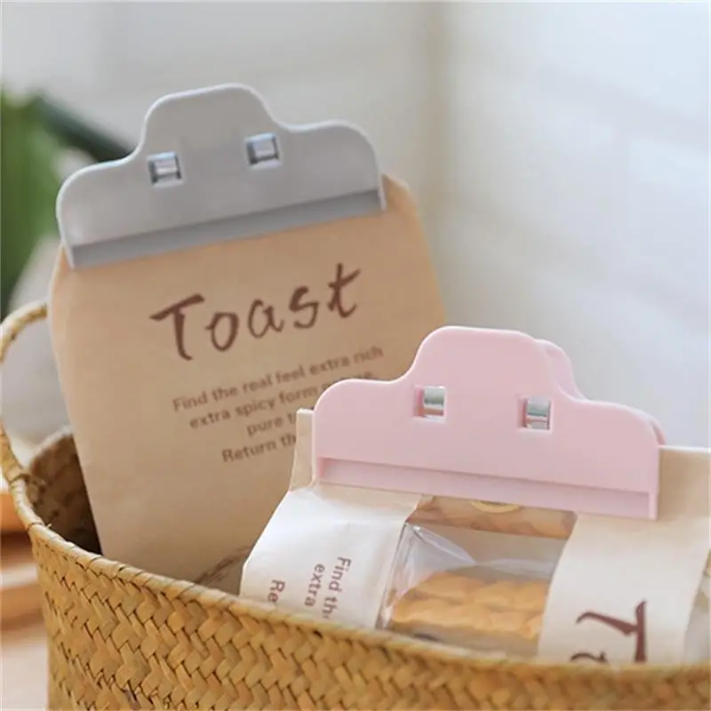 5Pcs Portable large Food Bread Storage Clip Household Plastic Snack Seal Sealing Bag Clips Kitchen Utensil