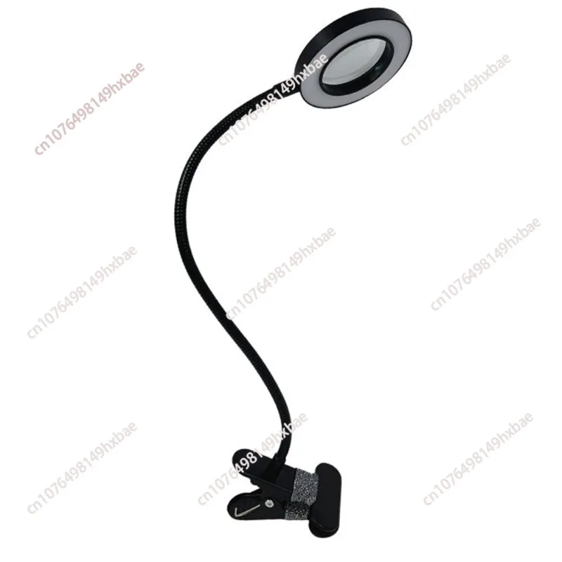 LED Beauty Makeup Table Clip-on Desk Lamp for Tattoo Nail Art Reading Lamp Eye Protection Bendable USB Lighting Lamp