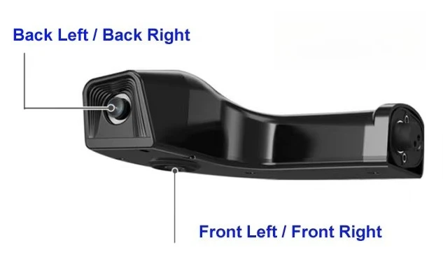 16 Inch Screen DVR for Bus Truck RV Motorhome Side Dual Lens Electronic Mirror Left Right Back Blind Spot View System view 3