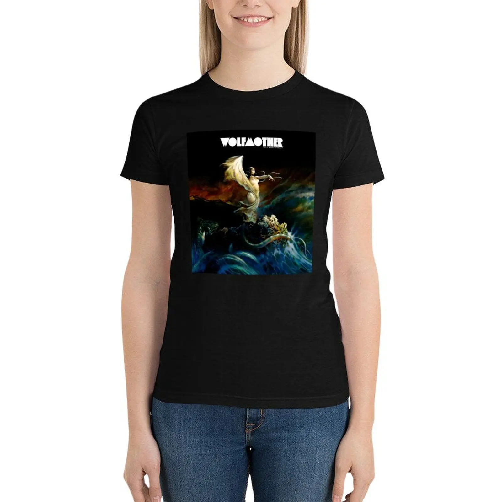 

queen of wolfmother tour 2020 siangkamis T-Shirt summer top tees female ariat shirts for Women