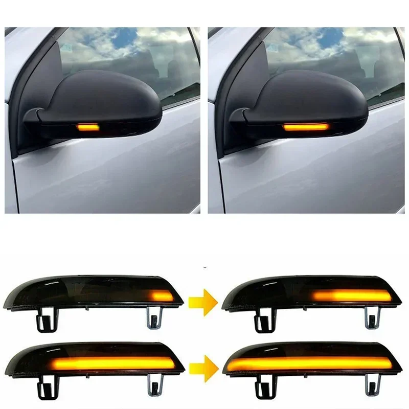 LED Turn Signal Mirror Indicator Light 2pcs Dynamic Blinker For VW GOLF 5 GTI V MK5 Jetta Passat B5.5 B6 Sharan Superb B5 EOS