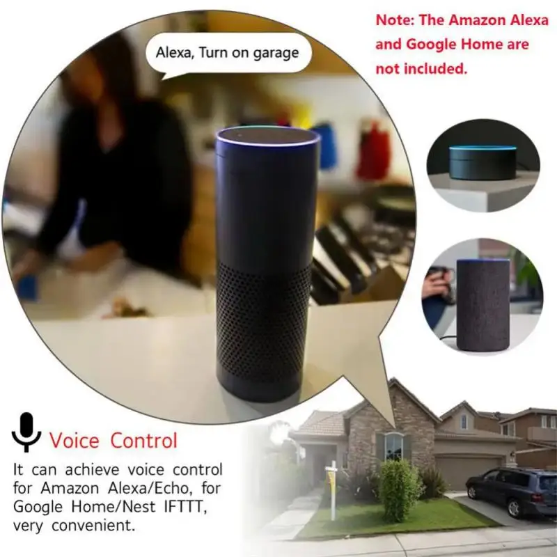 Imagem -02 - Ewelink-interruptor Inteligente Abridor de Porta Garagem Wifi App Controle Remoto Nenhum Hub Necessário Alexa Google Home