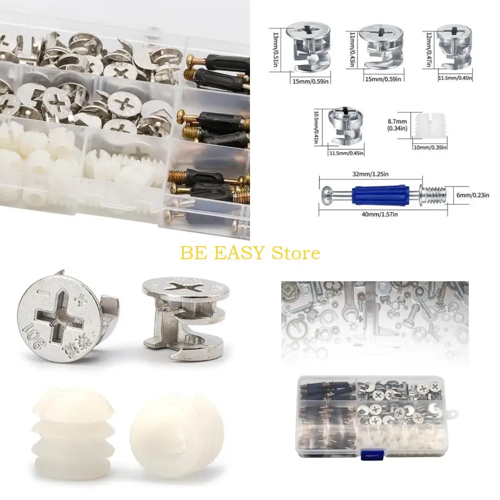 e28f-3-in-1-カムコネクタボルト継手家具接続用ファスナー部品