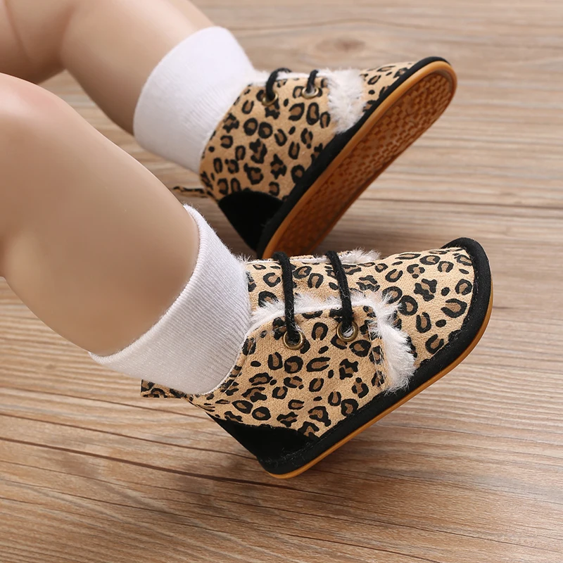 Winter-Babystiefel für Jungen und Mädchen, Laufschuhe mit Schnürung, bequem und weich für Vorschulkinder 0-18 Monate, für Neugeborene. – Detail 10