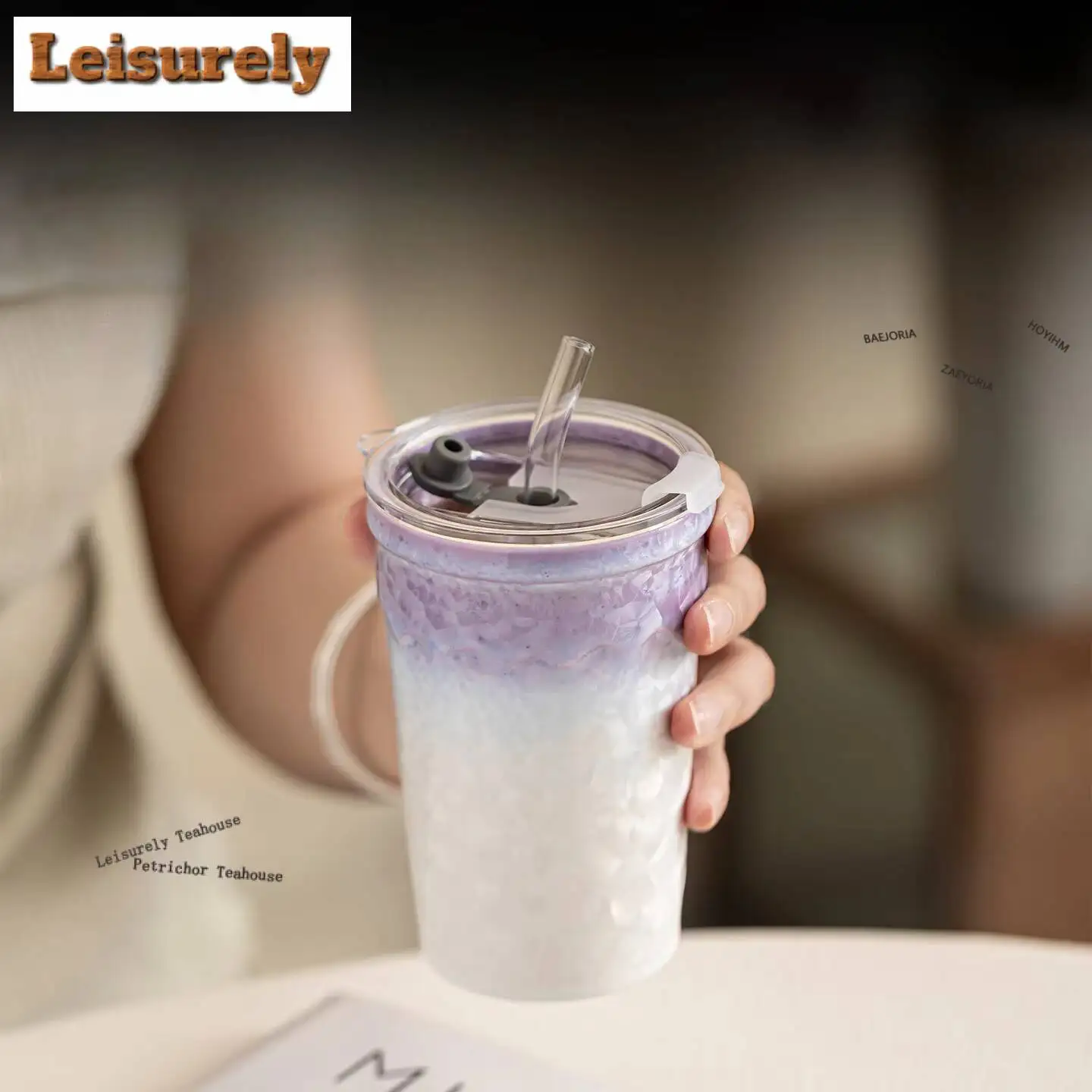 375ml Kiln Fambe Crystallized Glaze Cola Mug Breakfast Cup Master Mug Bubble Teacup Cold Hot Water Jug Office Water Cup Cafes