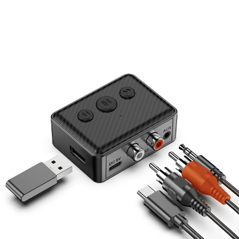 

ABAC-5.4 Desktop Bluetooth Music Receiver Bluetooth Adapter Wireless Bluetooth Audio Receiver