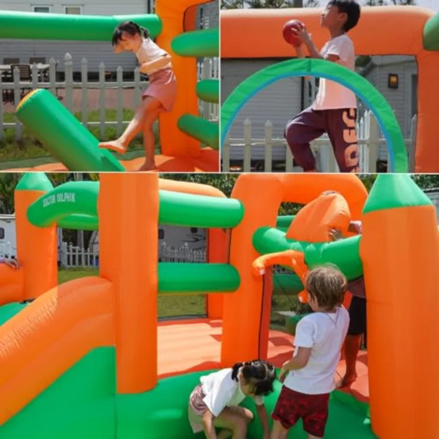 幼児用バウンスハウス ボールピット インフレータブルスライド バウンサー ジャンプ バウンシーハウス 送風機付き 子供用 3-8歳向け