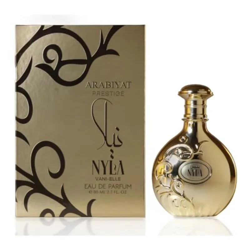 عطر ARABIYAT PRESTIGE Nyla Vani-elle Eau DE، عطر للجنسين بالفانيليا والياسمين، 2.7 أونصة سائلة #2