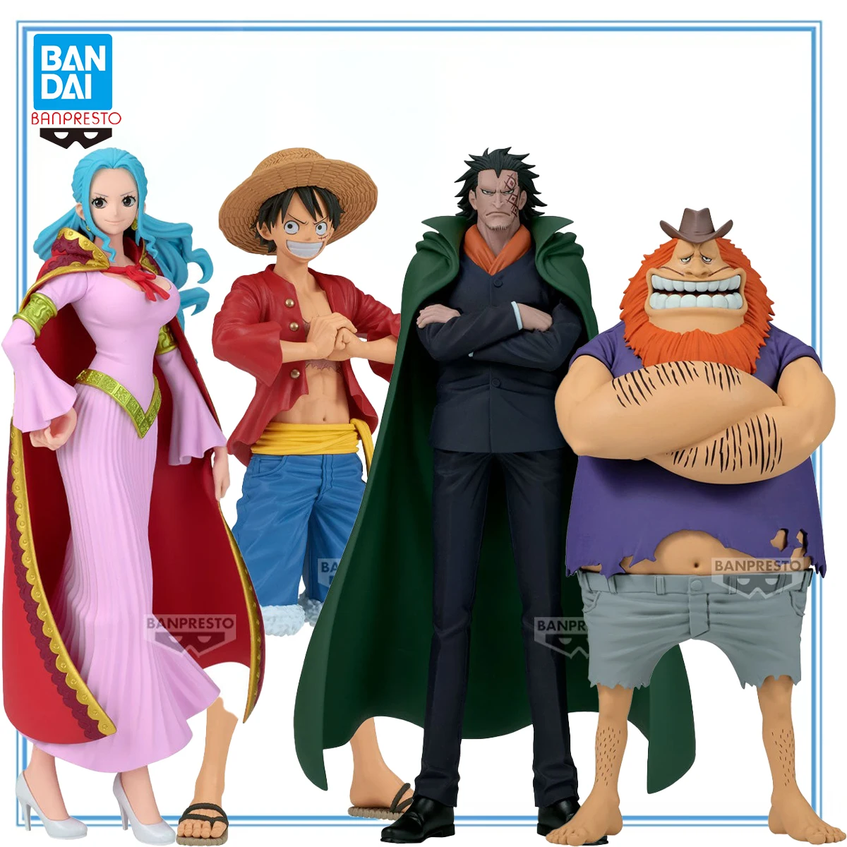 Оригинальная фигурка Bandai Spirits BANPRESTO DXF One Piece Monkey D. Luffy Monkey D. Dragon Nefertari Vivi Jaguar D. Saul Модель игрушки