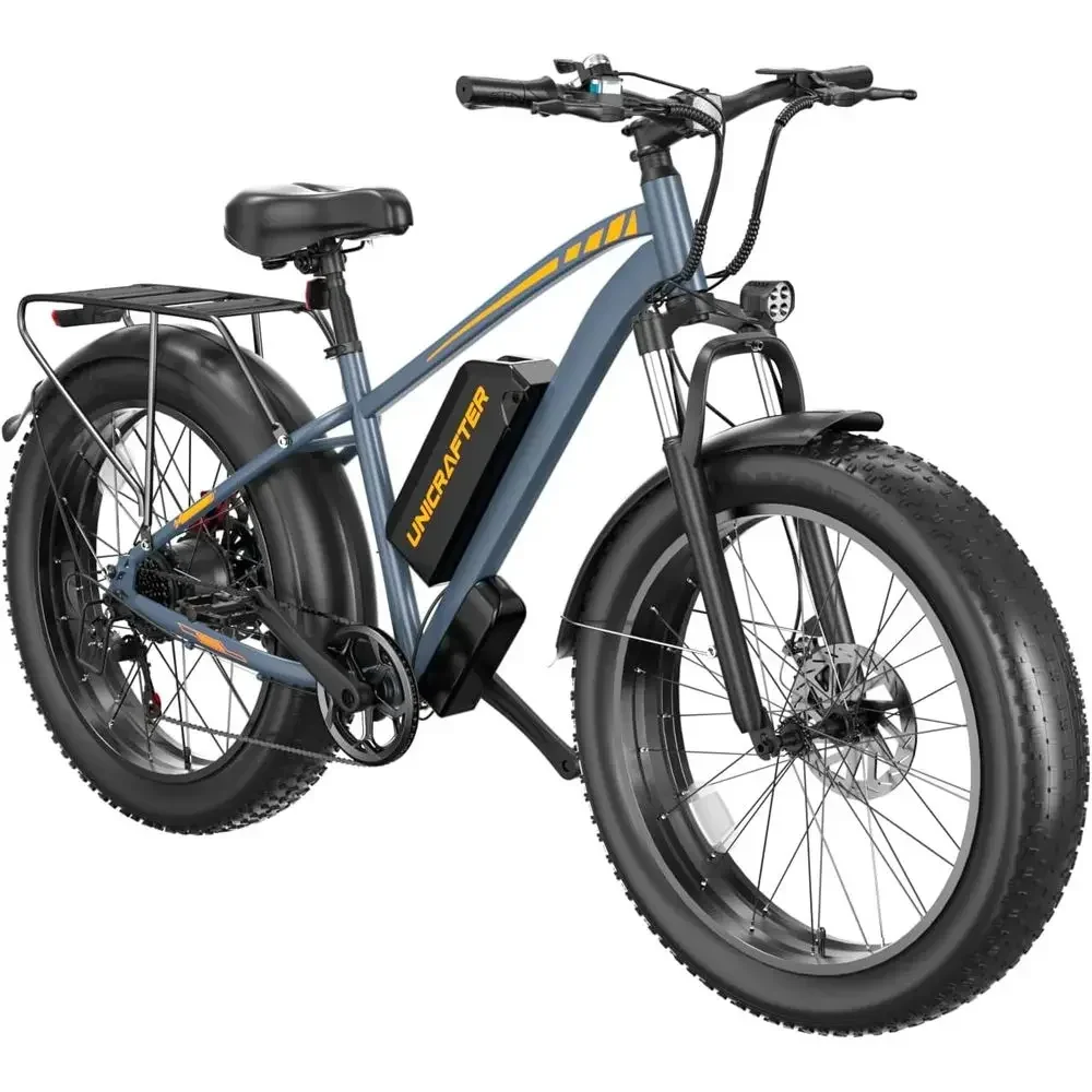 1000W 48V 18.2AH Removable Battery 26 7-Speed Adult Electric Mountain Beach Bike, 30MPH, UL 2849 Safety Certified