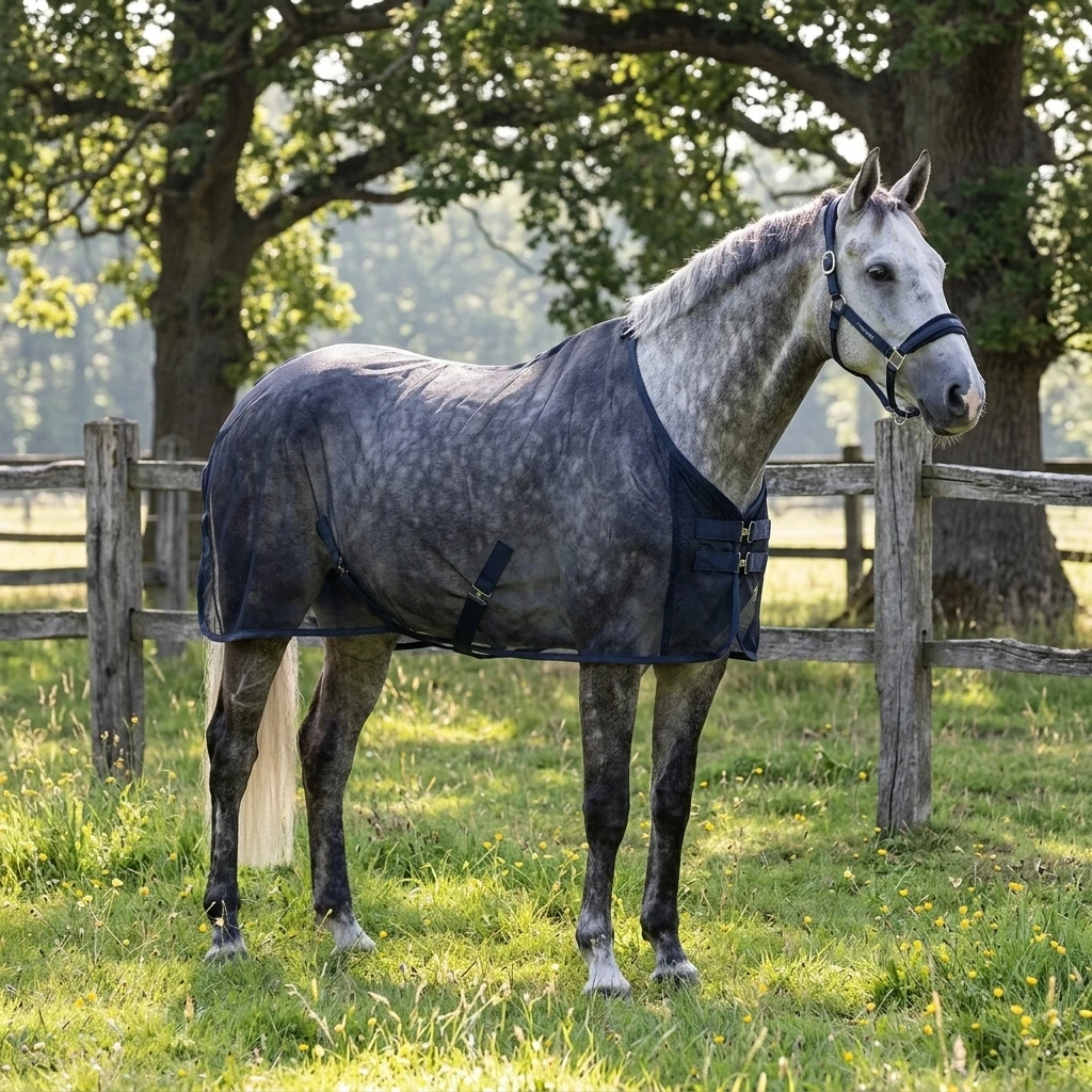 防蚊馬用衣料ネット、屋外用通気性メッシュブランケット、UV保 - Summer Equestrian Clothing のレビューと価格