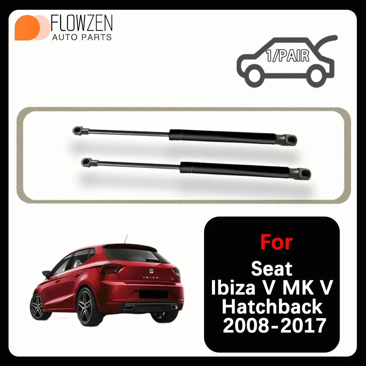 

Trunk Gas Struts Spring Bar For Seat Ibiza V MK V Hatchback 2008-2017 Rear Shock Strut Bar Pressure Rod OE 6J4827550B
