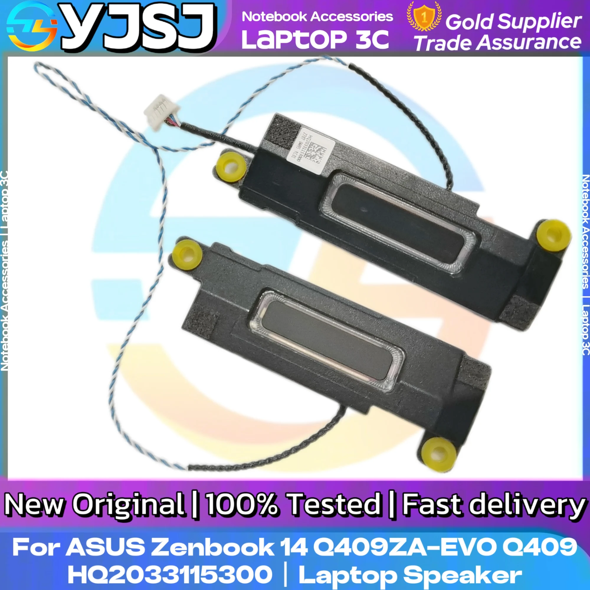 

New Original Laptop Speaker For Asus Zenbook 14 Q409 Q409ZA-EVO built-in speaker HQ2033115300 left and right speakers