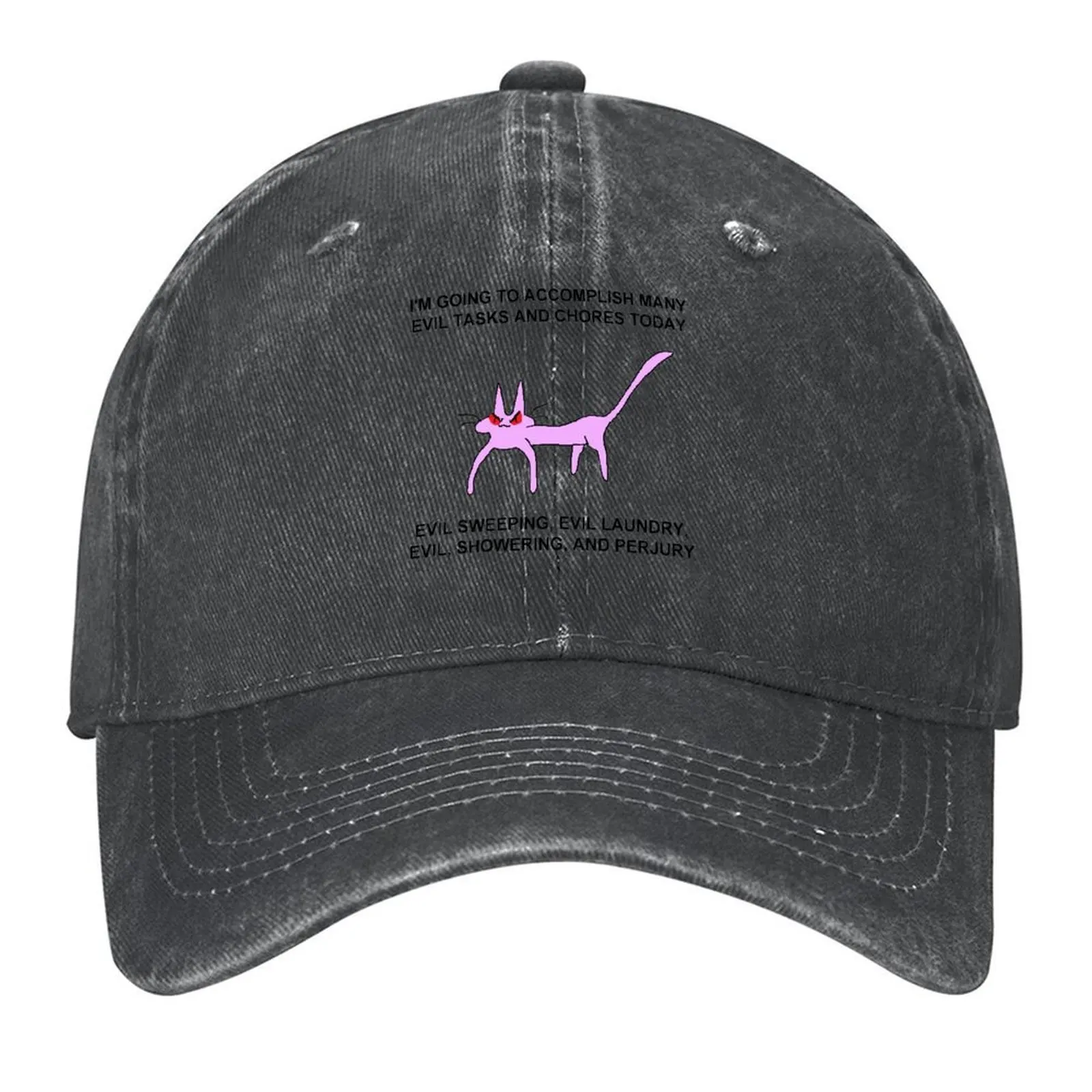 

EVIL TASKS AND CHORES Baseball Cap Anime Unique hats Sun Cap Hat Beach Caps For Men Women's