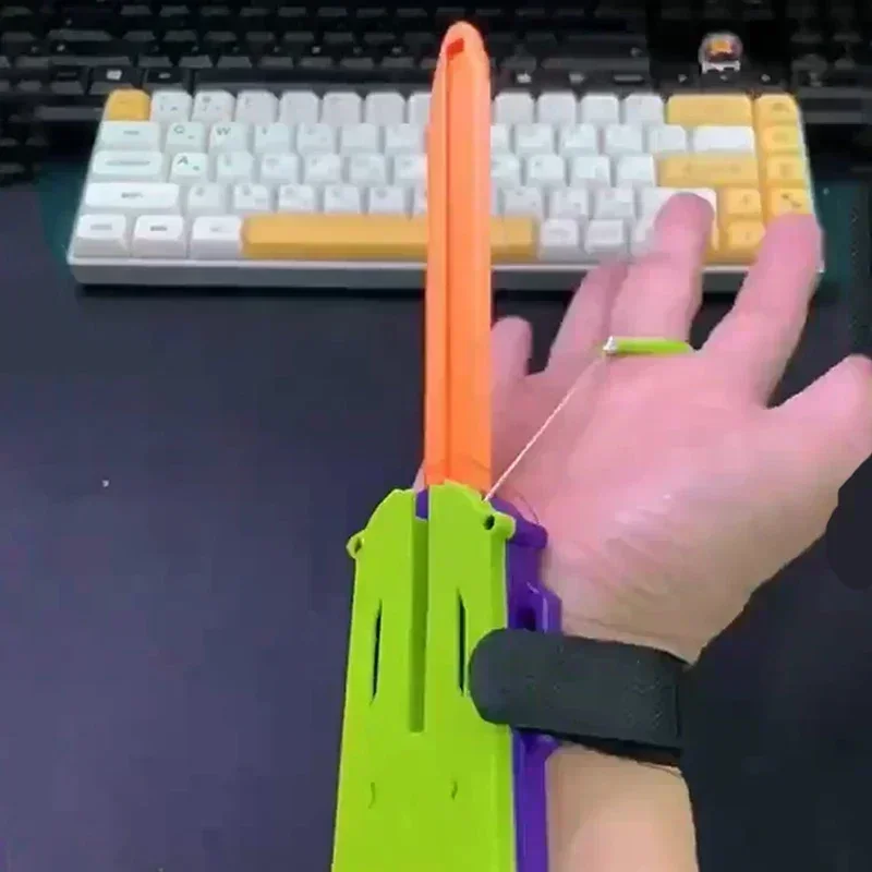 親子インタラクティブ伸縮剣マルチプレイヤーバトルゲーム減圧伸縮おもちゃ 3D ストレスリリーフフィジェットおもちゃ
