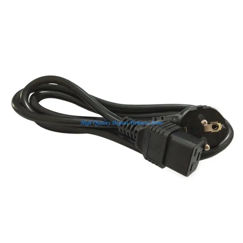 

U2JE Power Cord Euro SchukoMale to IEC320 C19 Female 10Amp 250V 2Prong Cable for UPS PDU Computer,1.8M/5.9ft