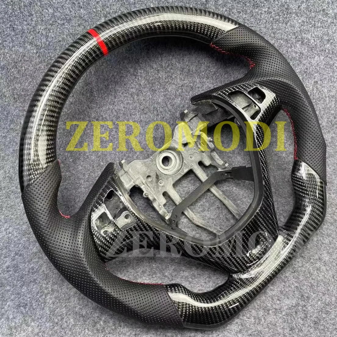 Customized Leather Carbon Fiber Racing Steering Wheel For Hyundai Genesis Coupe 2013 2014 2015