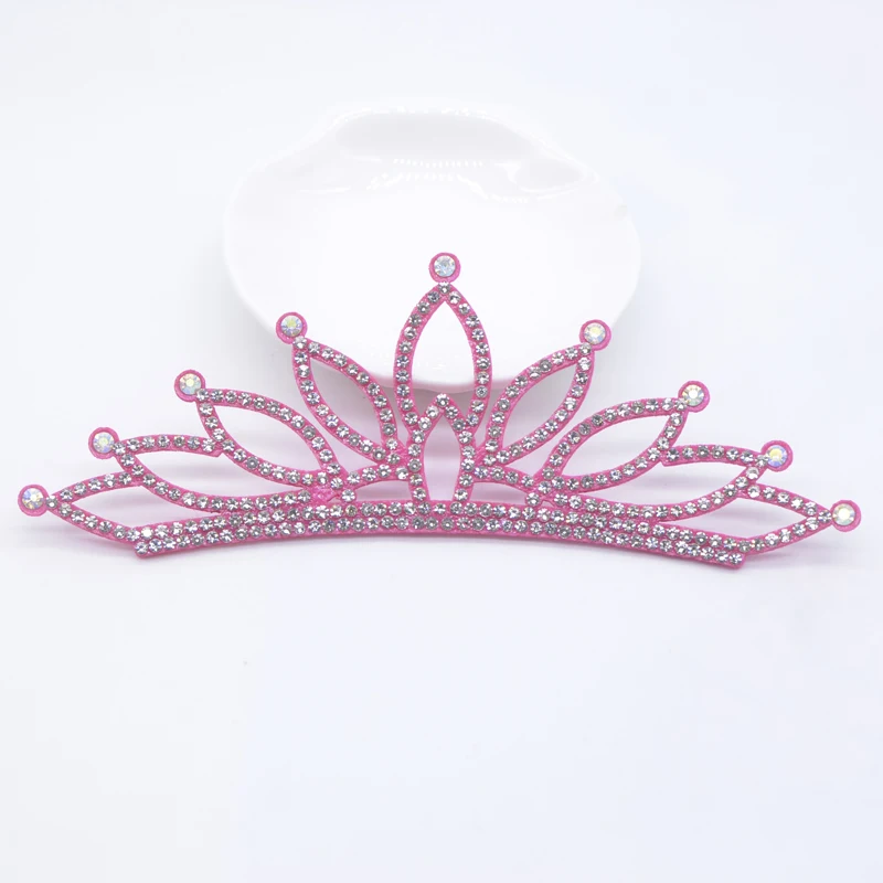 6 Pz 138*50mm Corona Imbottita Strass Toppe E Stemmi per Vestiti FAI DA TE Cappello Scarpe Artigianato Decor Applique Copricapi Arco Accessori Dei