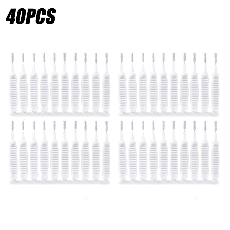 10-500PCS Douchereinigingsborstel Badkamer Micro Nylon Borstelmondstuk Anti-blokkeerreinigingsgereedschap Badkameraccessoires