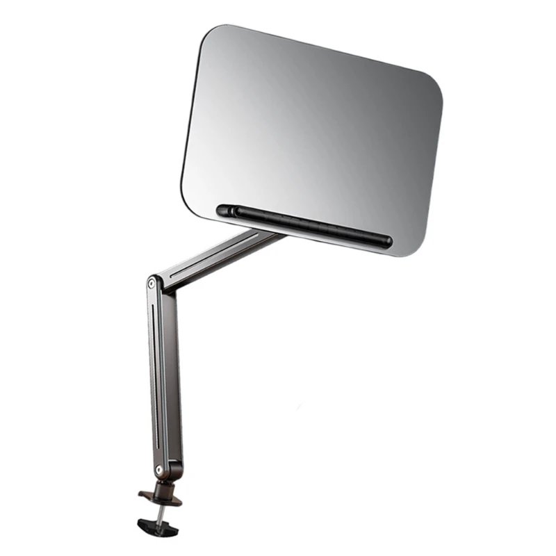Rotating Book Stand 360 Rotate Base Adjustable Arm Foldable for Storage Ergonomic Support Reduces Neck Pressure 83CE