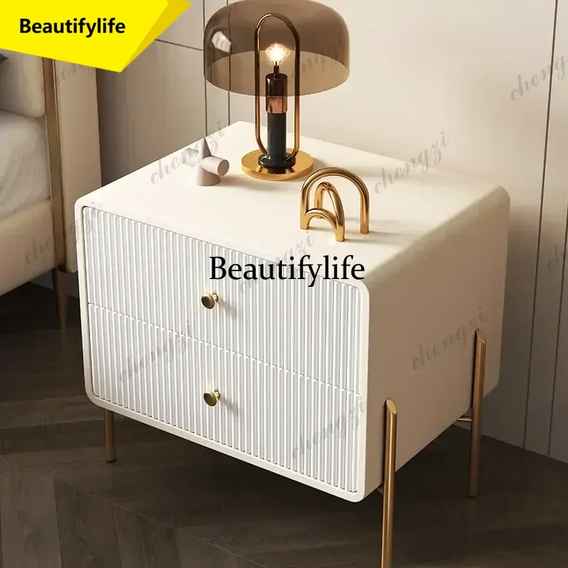 M9344 Quality Delicacy Bedside Table Unique Elegant Trendy Beauty Nightstand Table Simple Luxury Mesitas De Noche