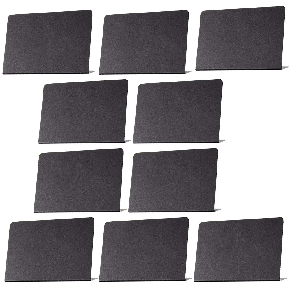 

Набор из 10 водонепроницаемых настольных табличек из ПВХ с закругленными краями, стираемые меловые доски для сообщений, для ресторанов, магазинов, фуршетов
