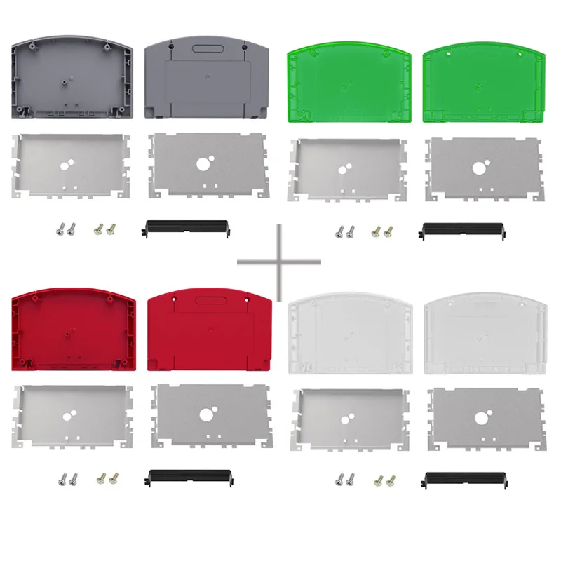 Guscio di ricambio per carte da gioco per custodia in plastica per cartucce di gioco N64 versione USA UE