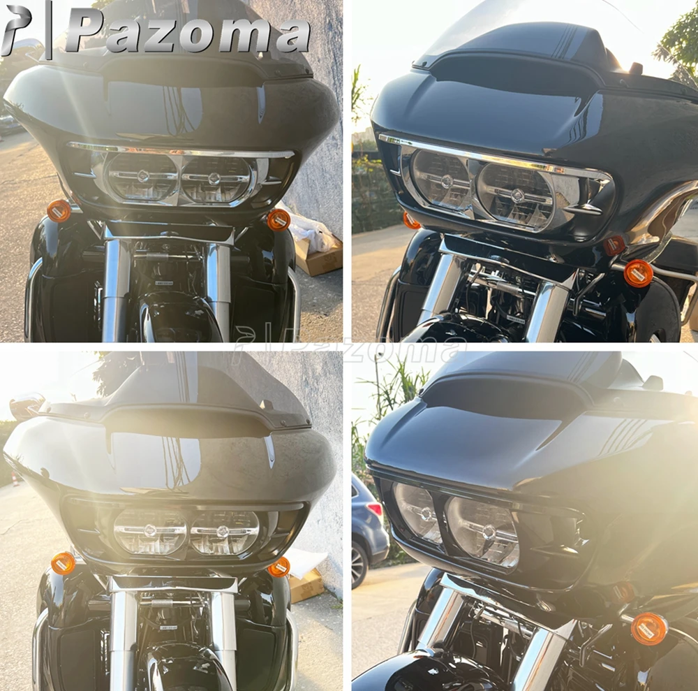 Motorcycle Headlight Bezel Cover For Harley Touring Road Glide FLTRX Ultra FLTRU Special FLTRXS CVO FLTRXSE FLTRUSE 2015-20 ABS