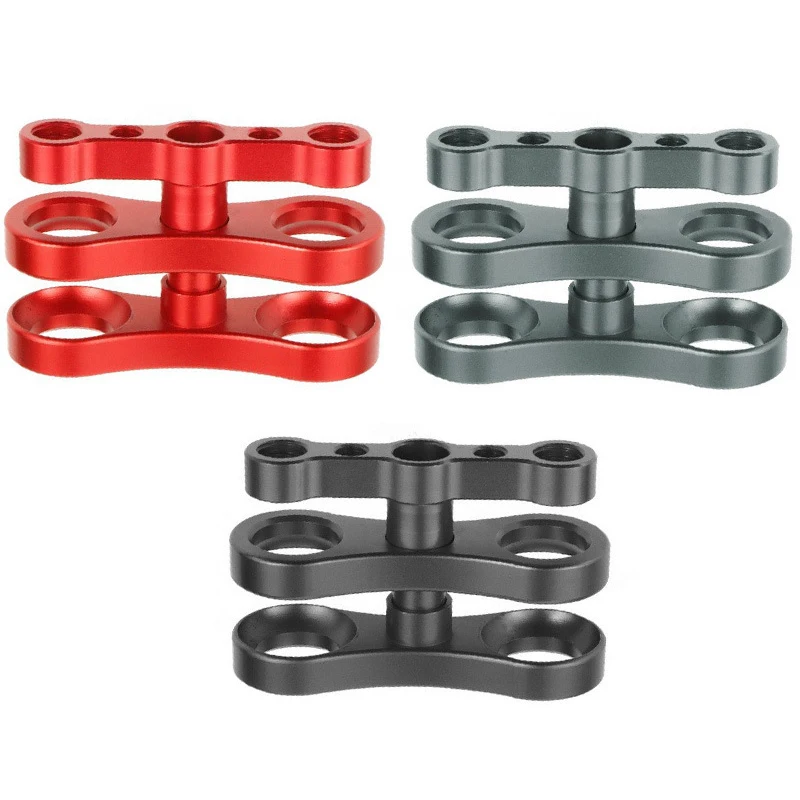 

two hole butterfly clip, aluminum alloy ball clip, lamp arm clip, diving equipmen gopro accessories insta360 x4 accessories