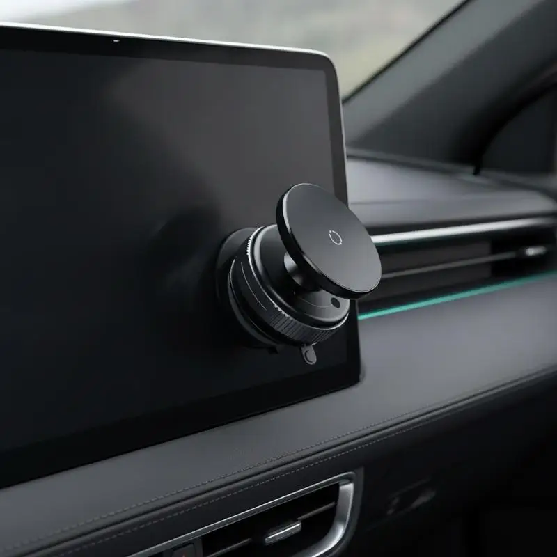 Magnetic Car Phone Mount Vacuum Suction Cup Anti-Shake Strong Hold Universal Handsfree Bracket Fit All Smartphones Daily Drivin