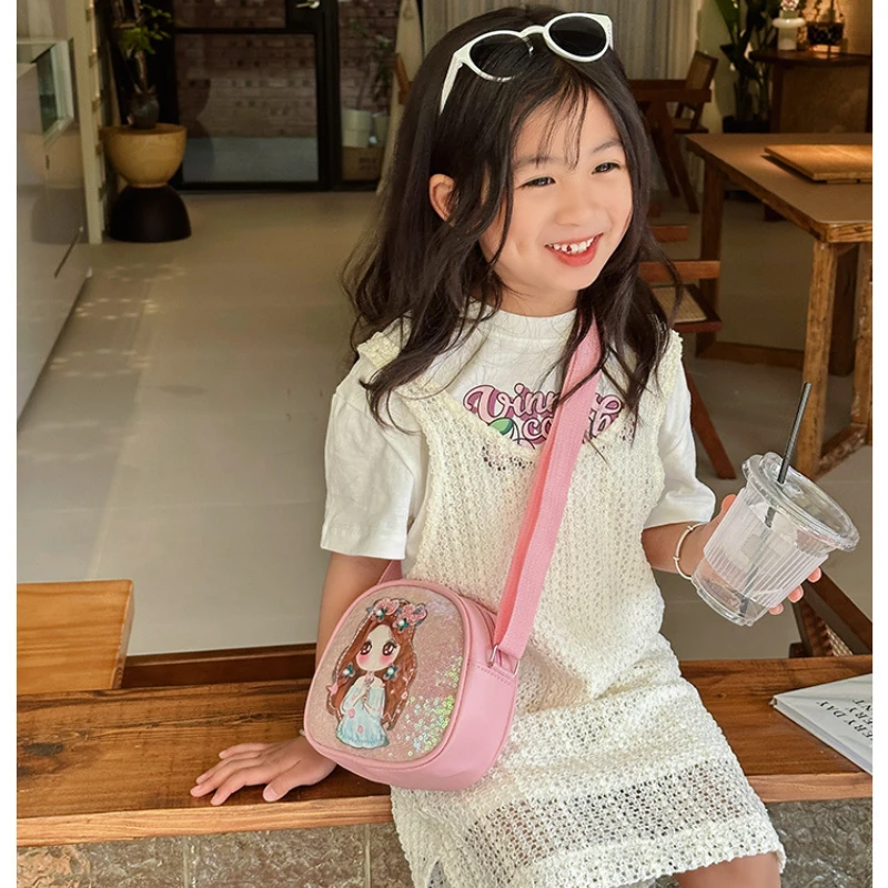 Fashion Cross-body Single Shoulder Backpack Children's Small Square Bag Temperament Girl Daily Match Bag